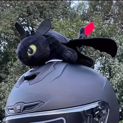 Dragon Car Roof Ornament – Toothless Doll with Moving Wings for Sunroof and Body Decoration