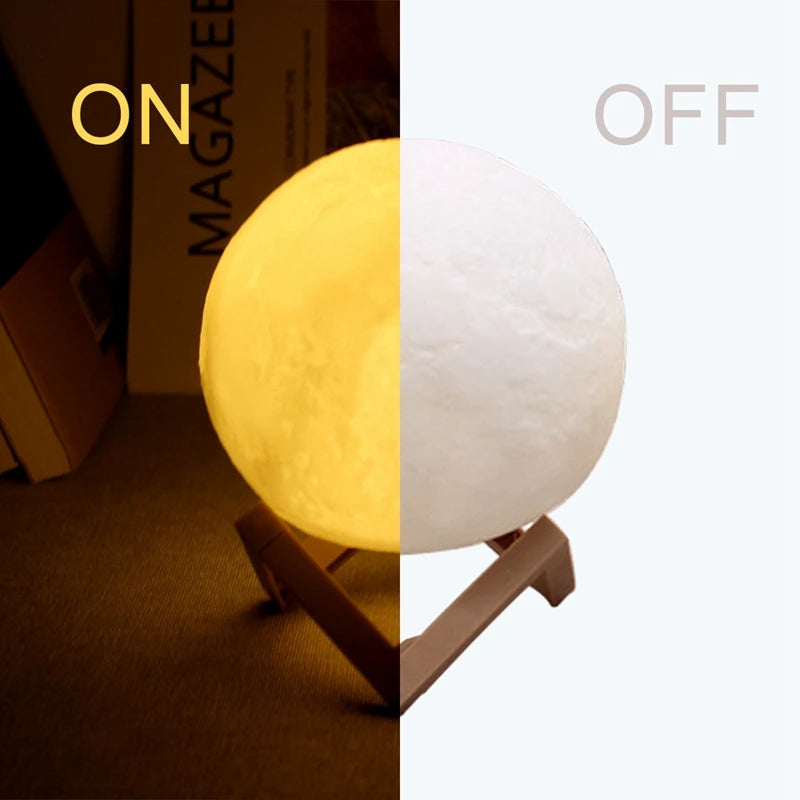 LED Night Light 3D Moon Lamp