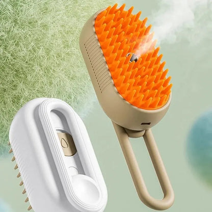 Pet Spray Massage Brush – Foldable Rotating Bath & Hair Removal Comb for Cats and Dogs