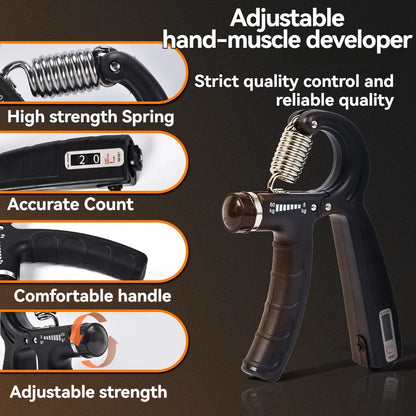 5-60kg Adjustable Hand Grip Strength Trainer Full Set