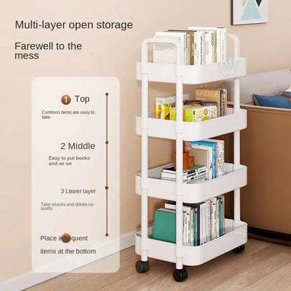 Multi-layer Trolley Rack for Kitchen, Bedroom, etc.