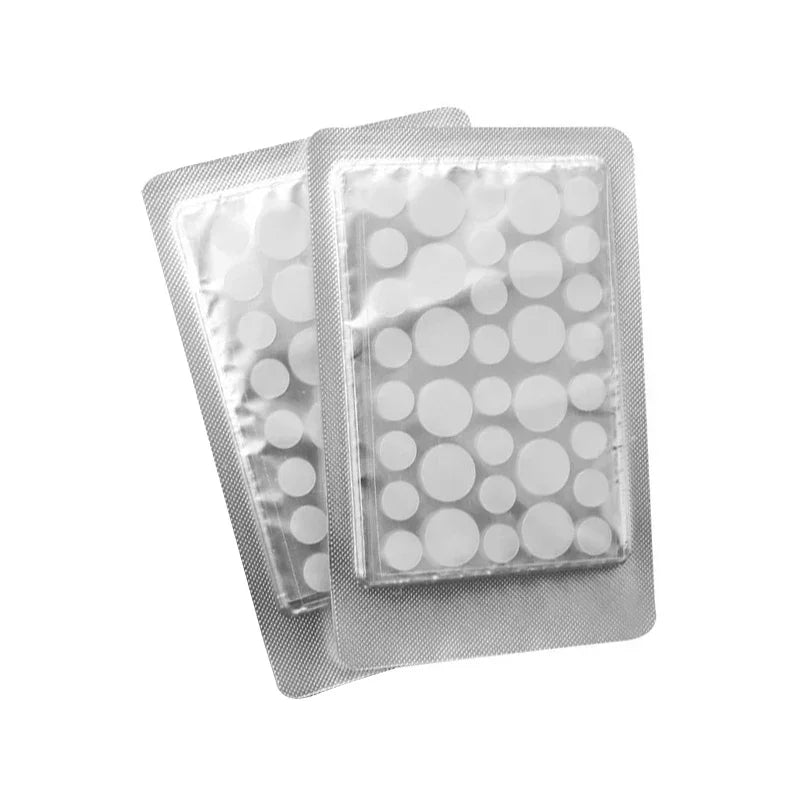 72 pcs Invisible Hydrocolloid Acne Patches – Waterproof Pimple Removal Stickers for Anti-Acne Spot Treatment and Skin Repair