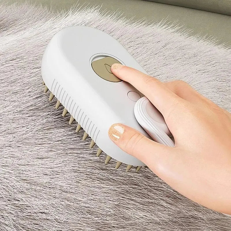 Pet Spray Massage Brush – Foldable Rotating Bath & Hair Removal Comb for Cats and Dogs