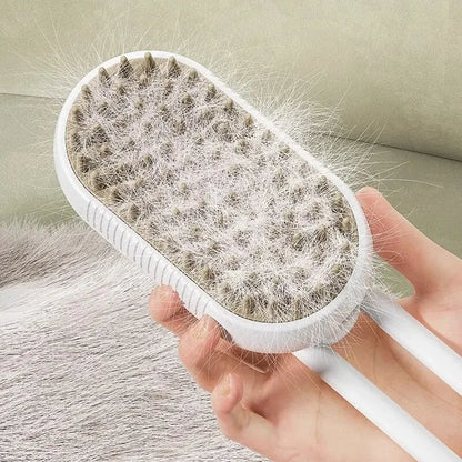 Pet Spray Massage Brush – Foldable Rotating Bath & Hair Removal Comb for Cats and Dogs