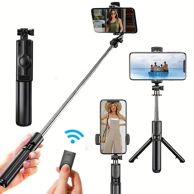 360° Flexible Handheld Sports Camera & Mobile Phone Tripod – Mini Selfie Stick with Wireless Remote