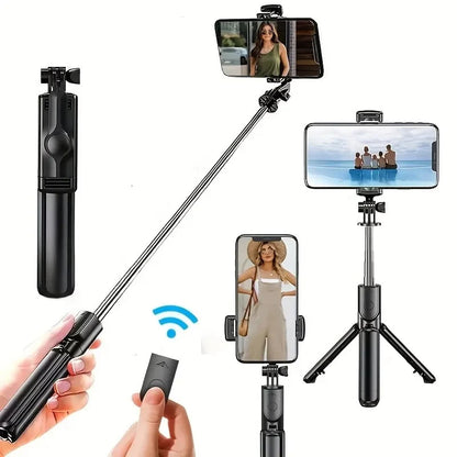 360° Flexible Handheld Sports Camera & Mobile Phone Tripod – Mini Selfie Stick with Wireless Remote