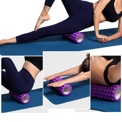 26cm Yoga Column - Gym Fitness Pilates Foam Roller for Back Massage, Yoga Brick, and Home Fitness Equipment